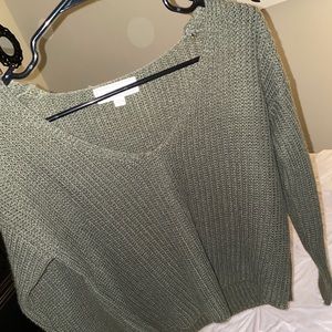 Green Knit Sweater